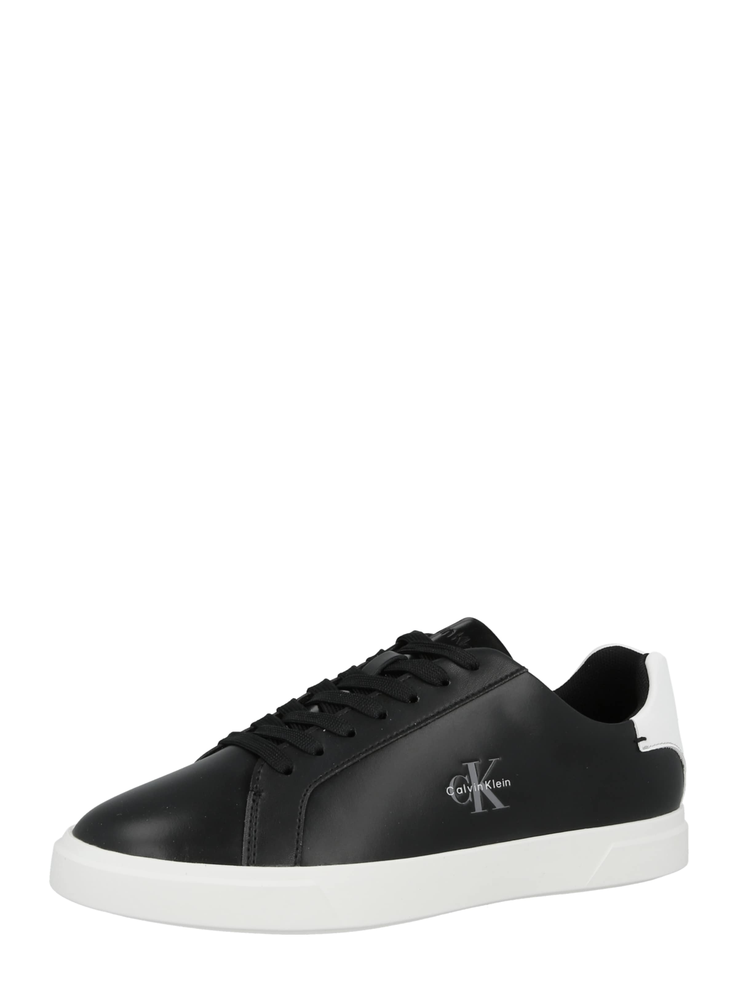 Sneaker low de la Calvin Klein pe negru: față