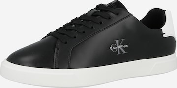 Sneaker low de la Calvin Klein pe negru: față
