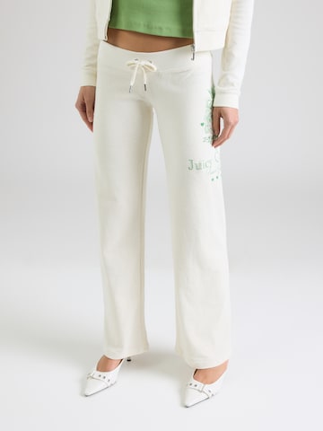 Juicy Couture Normální Kalhoty – bílá: přední strana