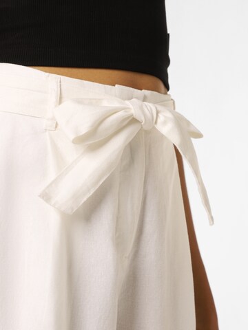 Franco Callegari Wide leg Pleat-Front Pants in White