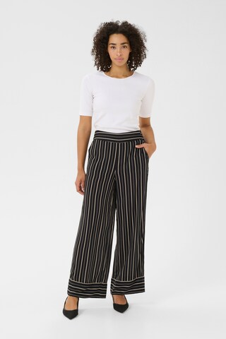 Regular Pantalon 'Luna' Kaffe en noir