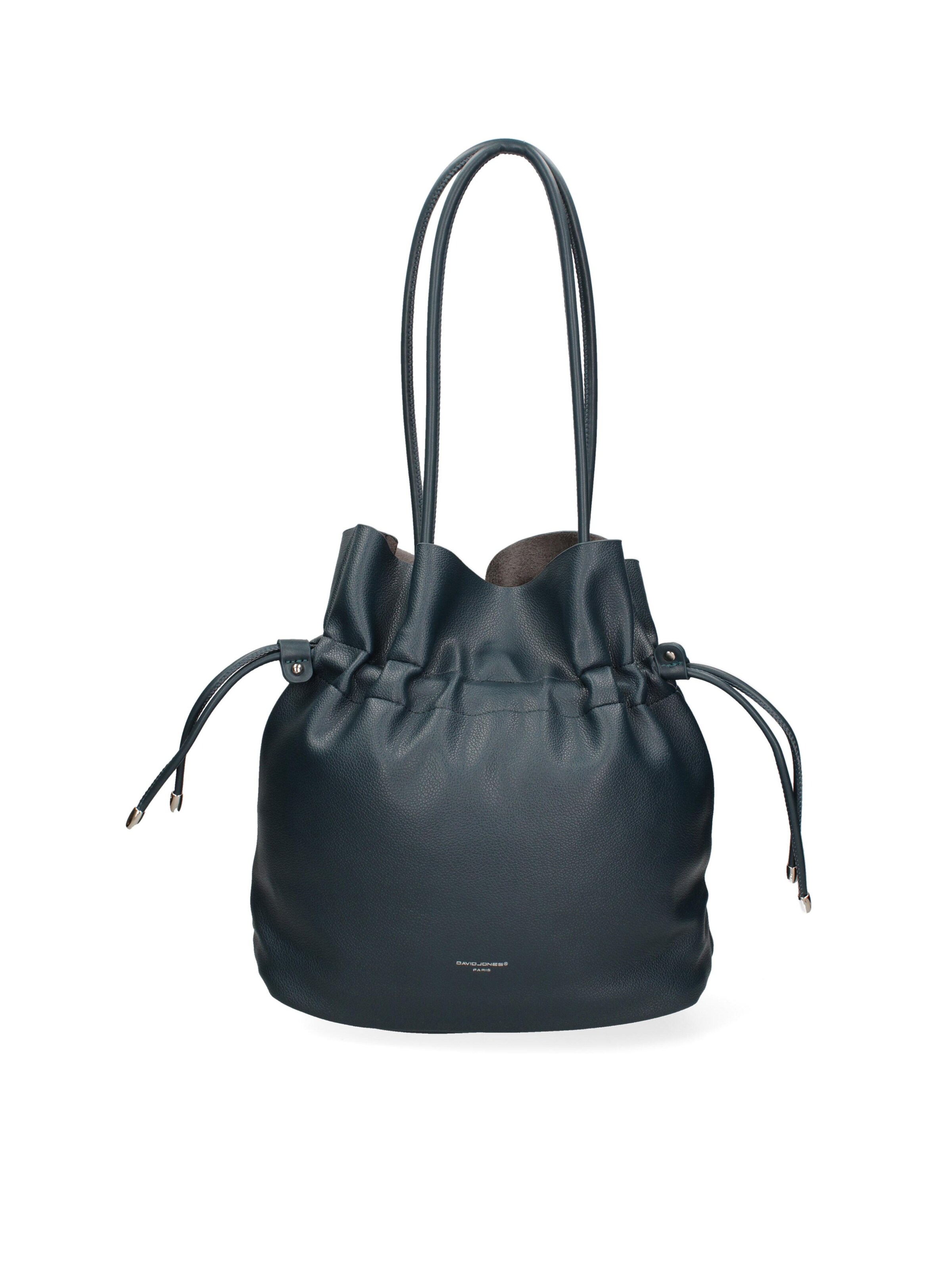 Borsa a spalla 'Borsa a Spalla Donna David Jones PVC con Zip e Manici Resina' di David Jones in blu: frontale