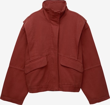 Pull&Bear Välikausitakki 'PACIFIC' värissä vaaleanpunainen: etupuoli