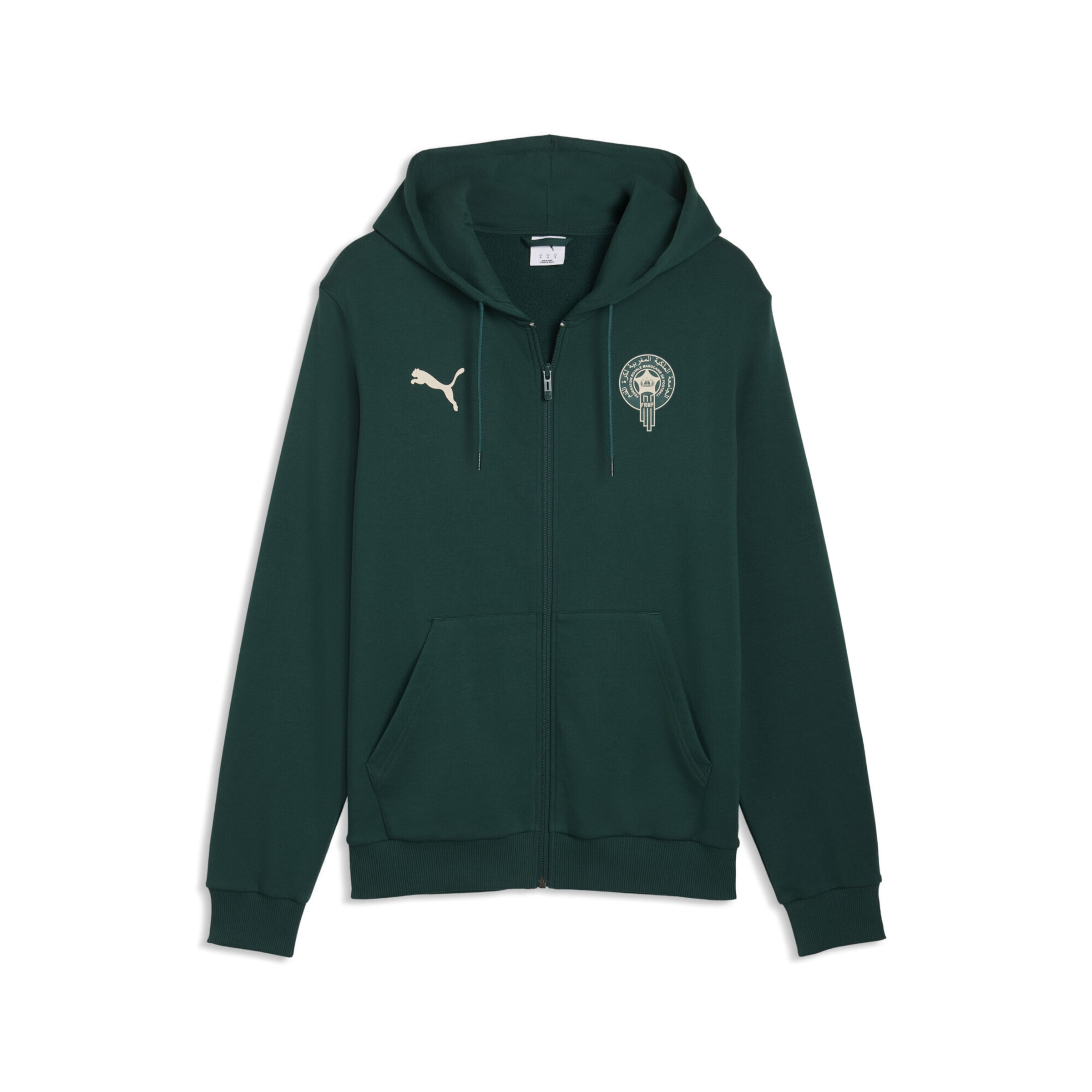 PUMA Sportsweatjacke 'ftblCulture' in Grün: Vorderseite