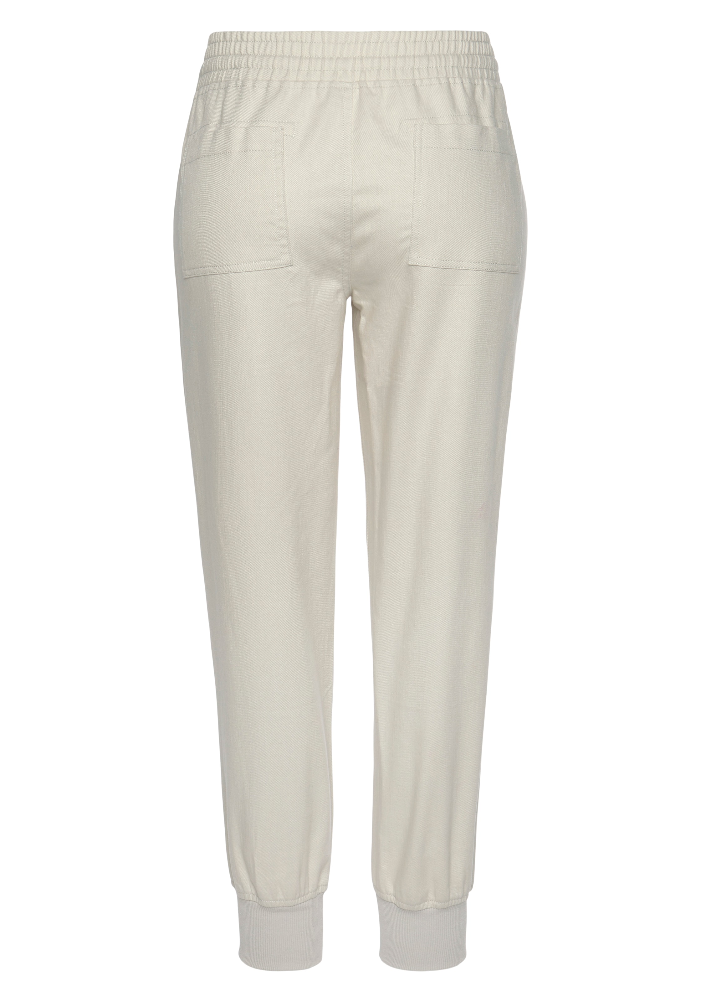 LASCANA Alt kitsenev Püksid, värv valge