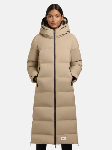 khujo Wintermantel 'Larea' in Beige: Vorderseite