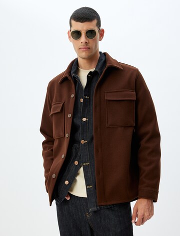Koton Between-season jacket in Brown: front