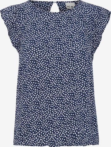 ICHI Blouse 'Ihmarrakech To6' in Blauw: voorkant