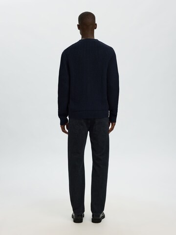 Vestes en maille 'SLHTom' SELECTED en bleu