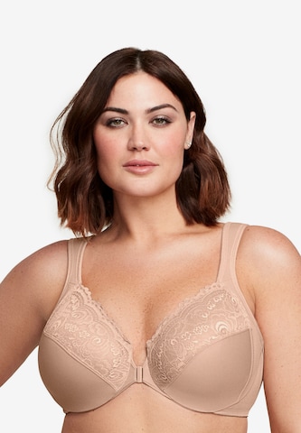 GLAMORISE T-shirt Bra in Beige: front