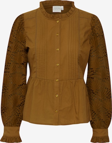 Atelier Rêve Blouse 'Luie' in Brown: front