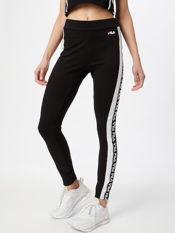 FILA Skinny Leggings 'TASYA' in Schwarz: predná strana