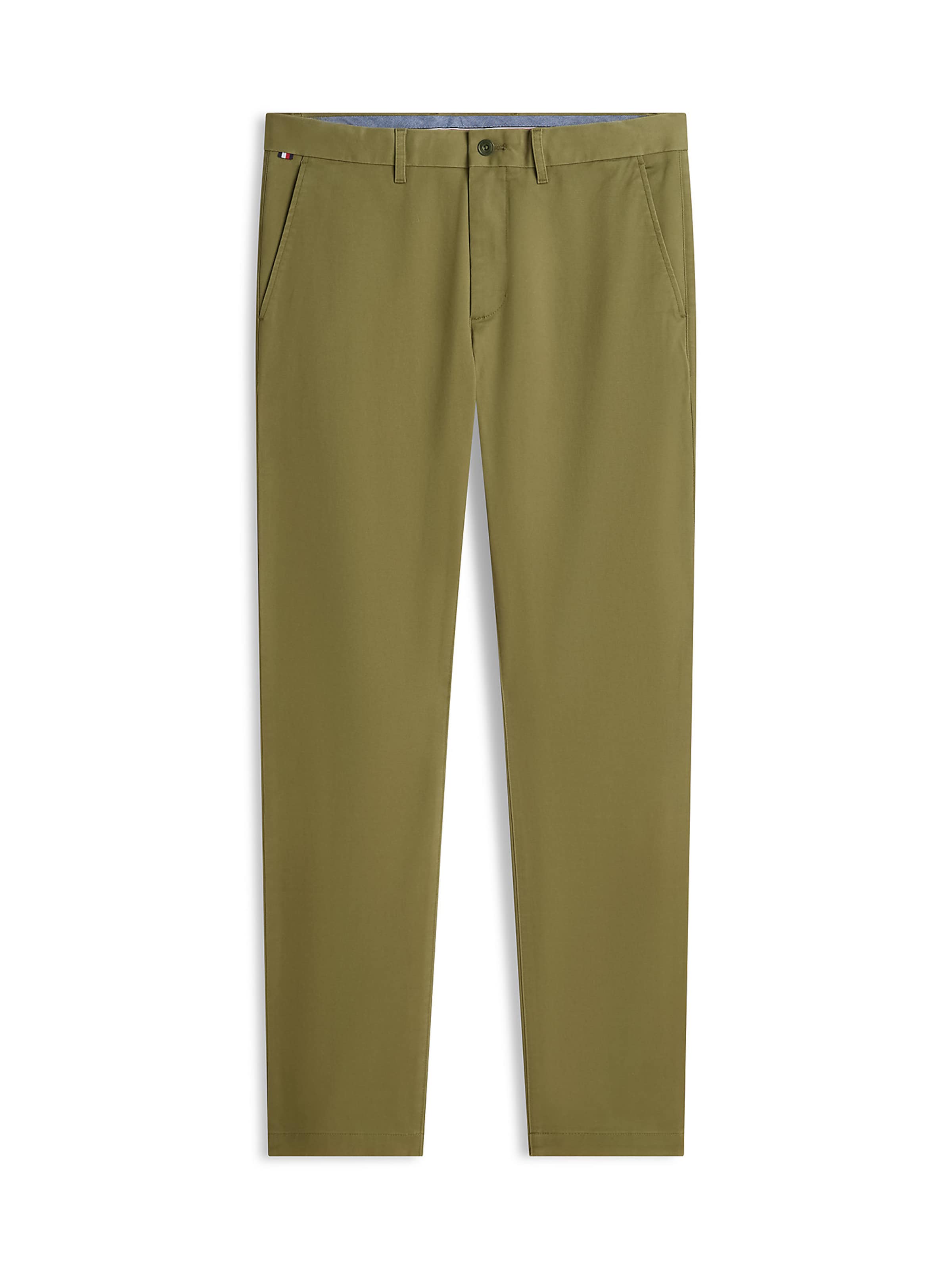 Coupe slim Pantalon chino '1985 Bleecker' TOMMY HILFIGER en vert : devant