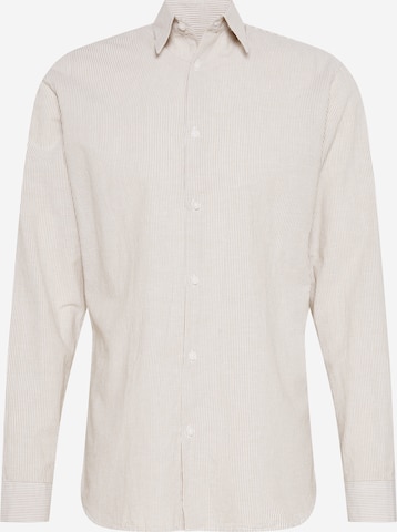 SELECTED HOMME Slim fit Button Up Shirt in White: front