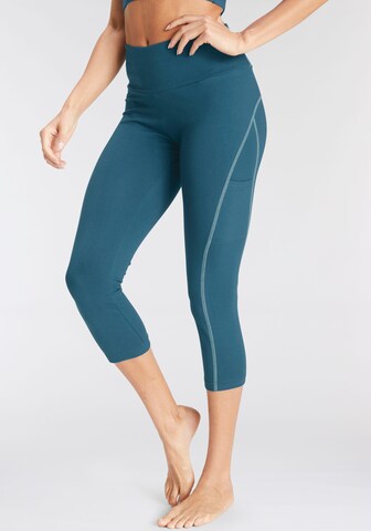 Skinny Pantalon de sport LASCANA ACTIVE en bleu : devant