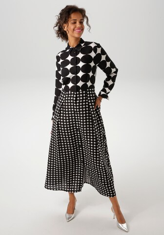 Aniston CASUAL Shirt Dress in Black: front