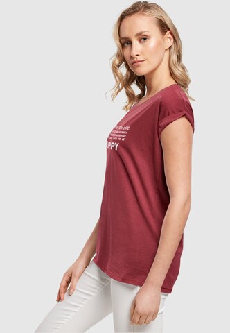 Merchcode Shirt 'Never Too Late' in Red