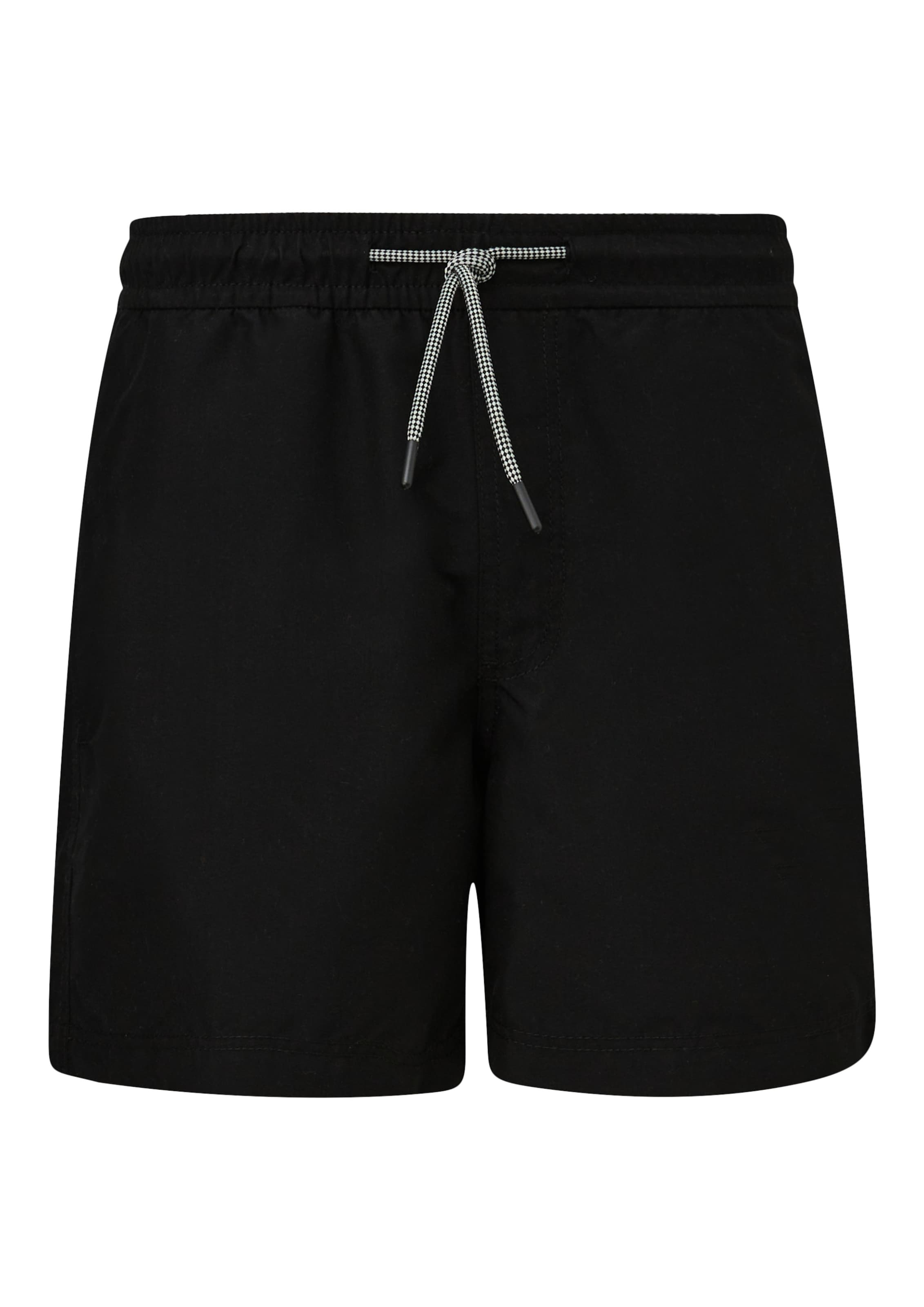 QS Badeshorts in Schwarz: Vorderseite