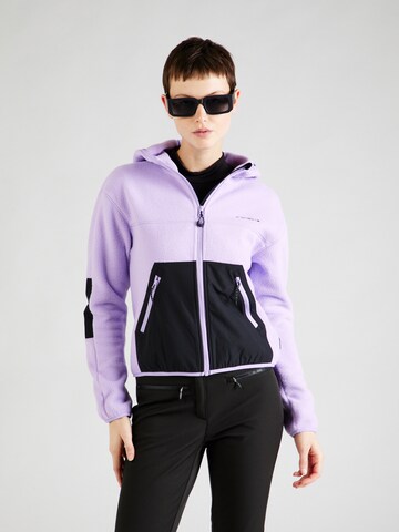 ICEPEAK Athletic Fleece Jacket 'CAPRI' in Purple: front