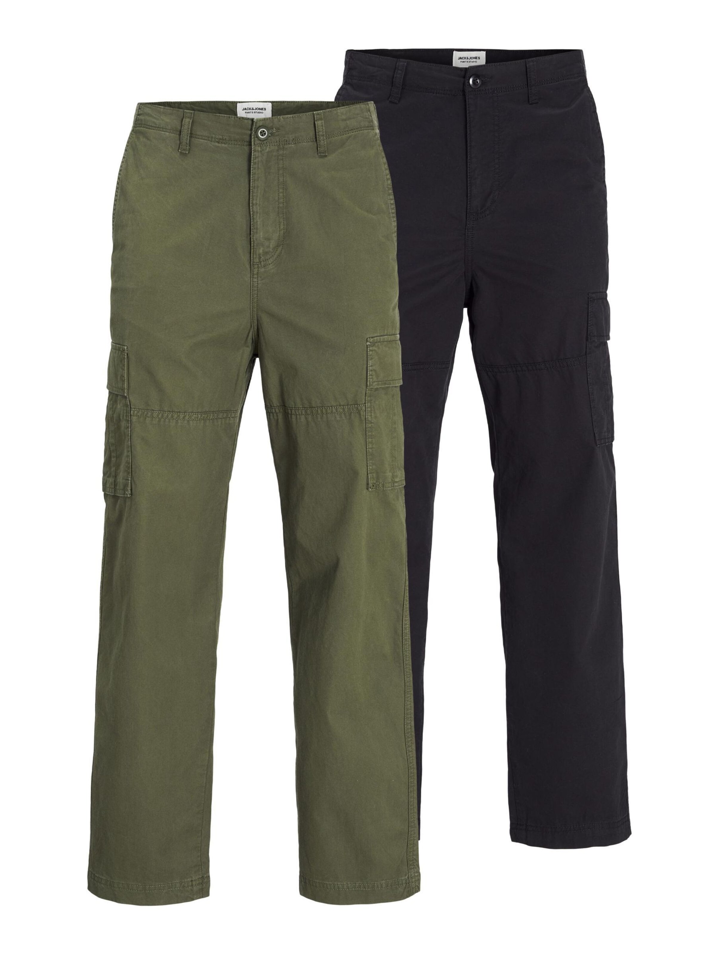 JACK & JONES Cargobukser i sort: forside