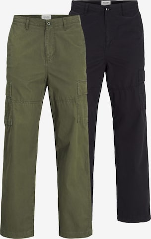 Regular Pantalon cargo JACK & JONES en noir : devant