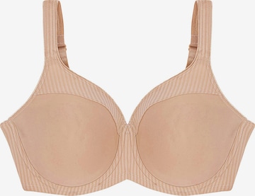 TRIUMPH T-shirt Bra ' Modern Soft+Cotton ' in Beige: front