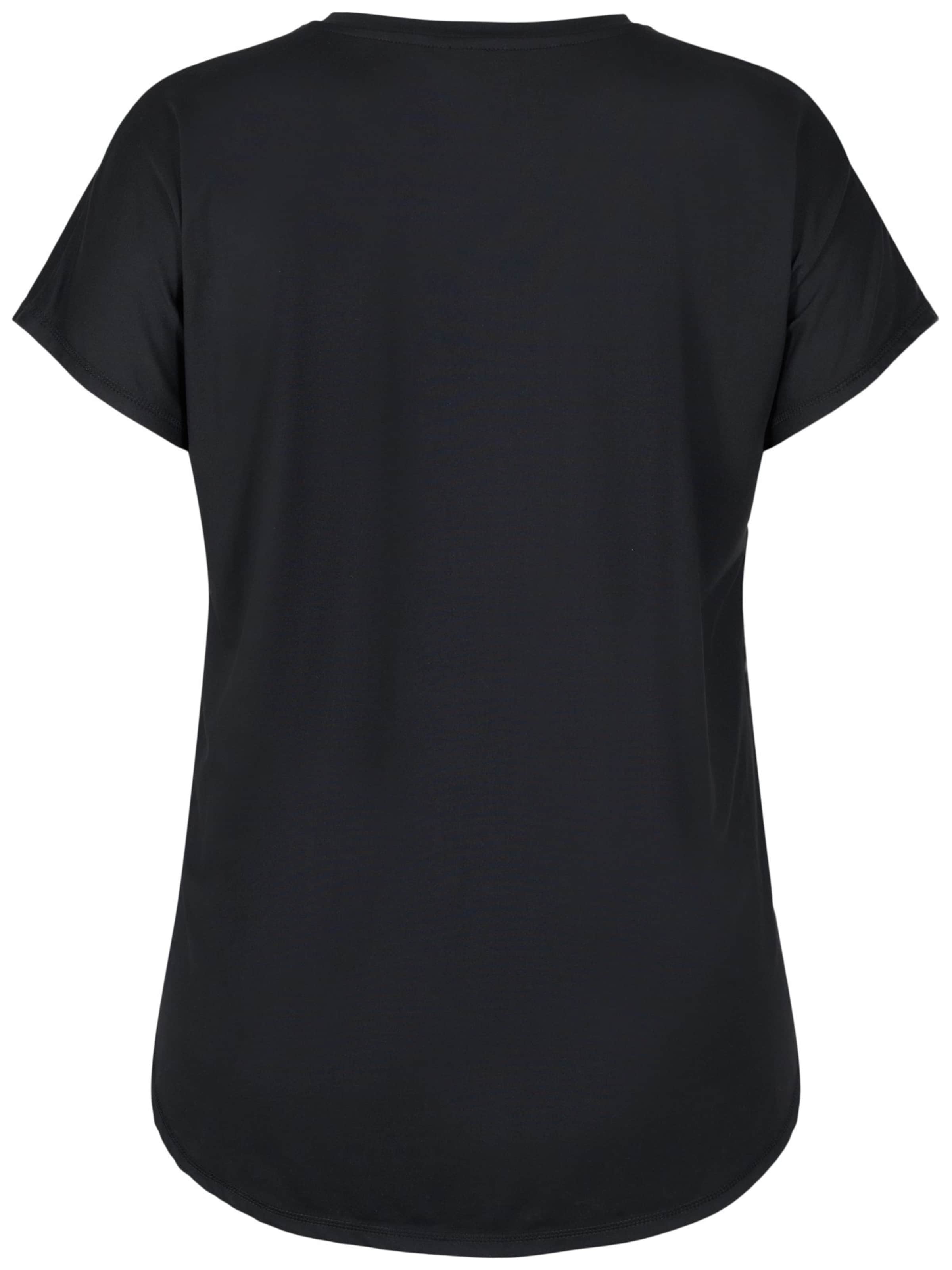 Active by Zizzi T-shirt 'ABASIC' in Schwarz