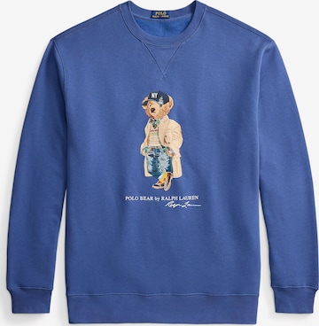 Polo Ralph Lauren Big & Tall Collegepaita 'SEASONAL FLEECE' värissä sininen: etupuoli