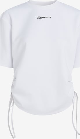 balta KARL LAGERFELD JEANS Marškinėliai: priekis