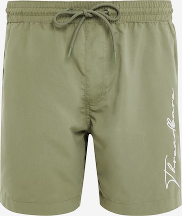 Pantaloncini da bagno 'Emblem' di Threadbare in verde: frontale