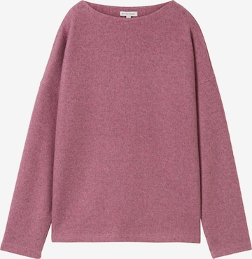 Sweat-shirt TOM TAILOR en rose : devant