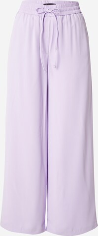 Wide Leg Pantalon Marks & Spencer en violet : devant