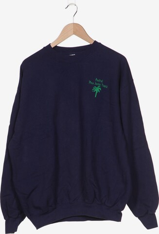 FRUIT OF THE LOOM Sweatshirt & Zip-Up Hoodie in XL in Blue: front