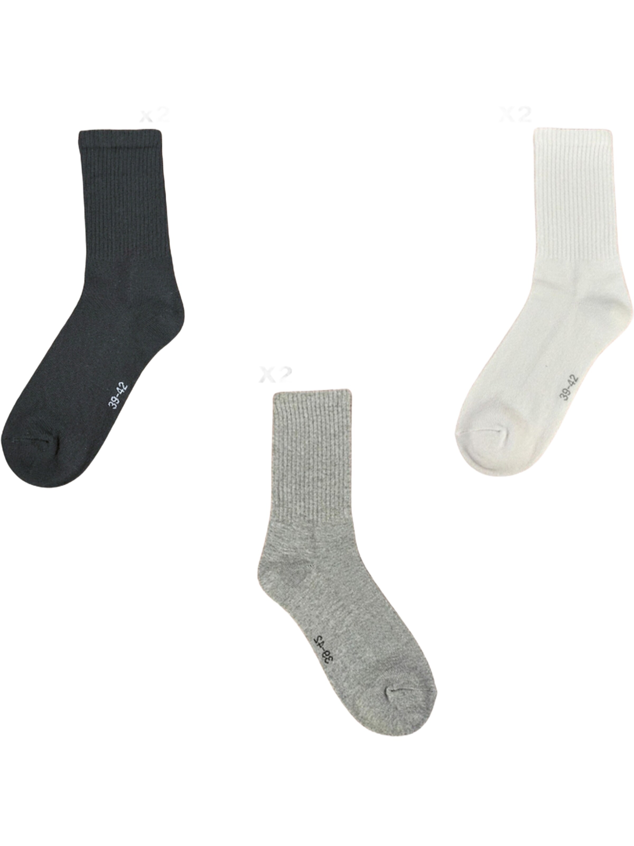 Chaussettes 'Sportsocken' El Sueno en mélange de couleurs