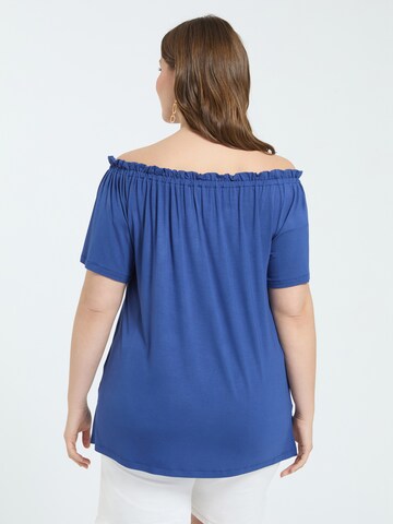 Fiorella Rubino - Camiseta en azul