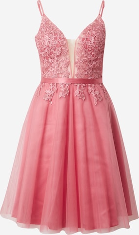 Robe de cocktail VM Vera Mont en rose : devant