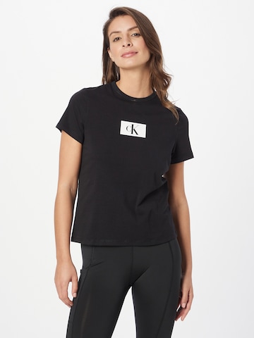 Calvin Klein Underwear - Camiseta térmica en negro: frente