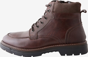 Boots stringati 'Apron' di Next in marrone: frontale