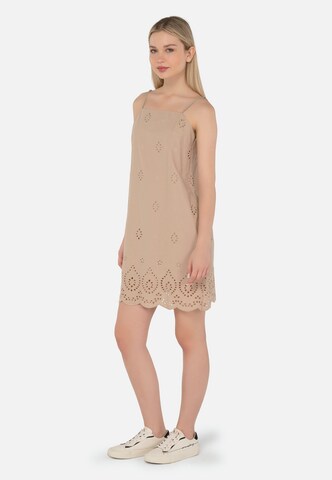 FRESHLIONS Sommerkleid 'Ella' in Beige