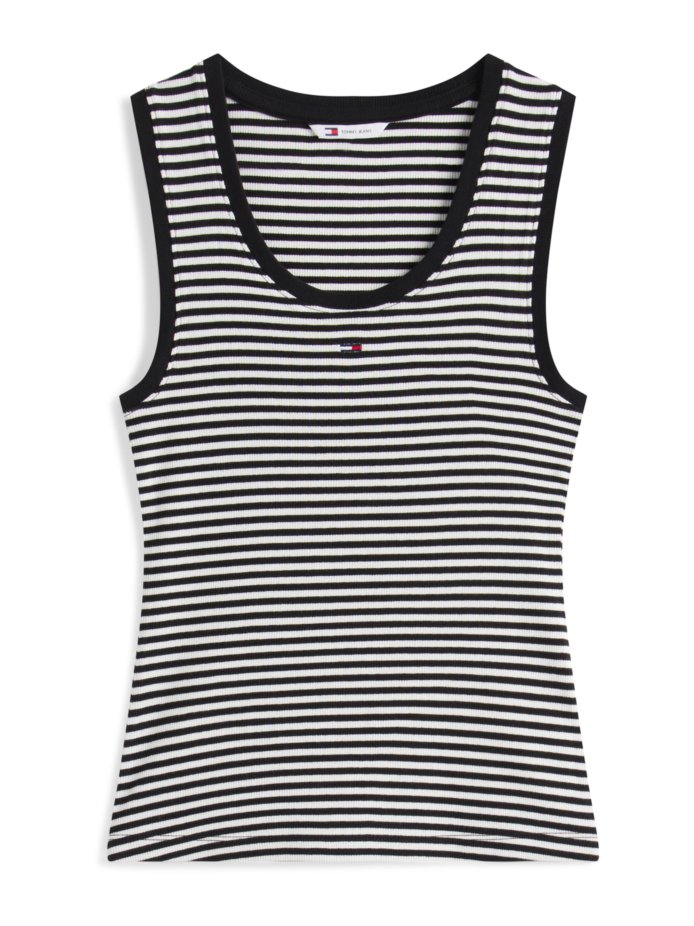 Tommy Jeans Topp 'Essential', värv must: eest vaates