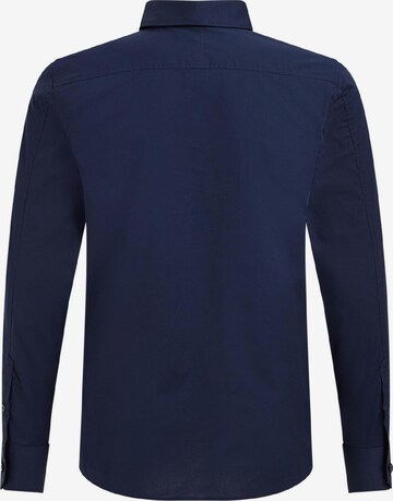 WE Fashion Regular fit Overhemd in Blauw