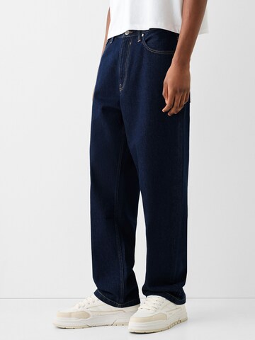 Bershka Loose fit Jeans in Blue: front