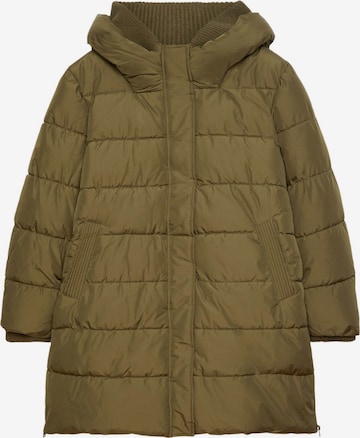 Esprit Curves Winter Coat in Green: front