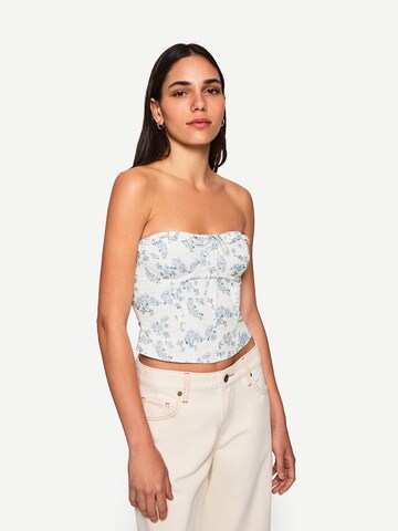 Bershka Top in Blauw: voorkant
