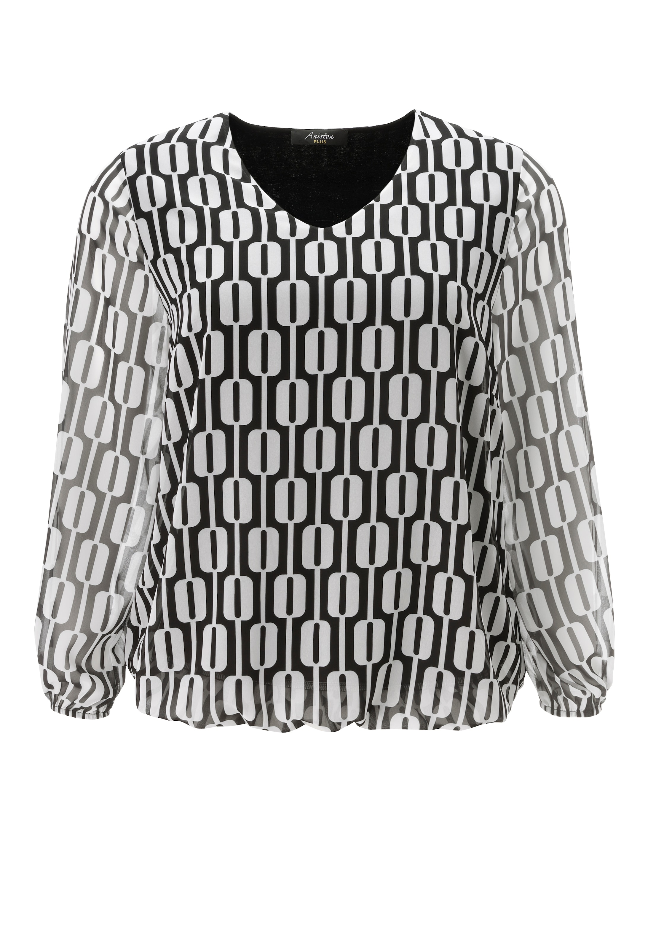 Aniston Bluse in Schwarz: Vorderseite