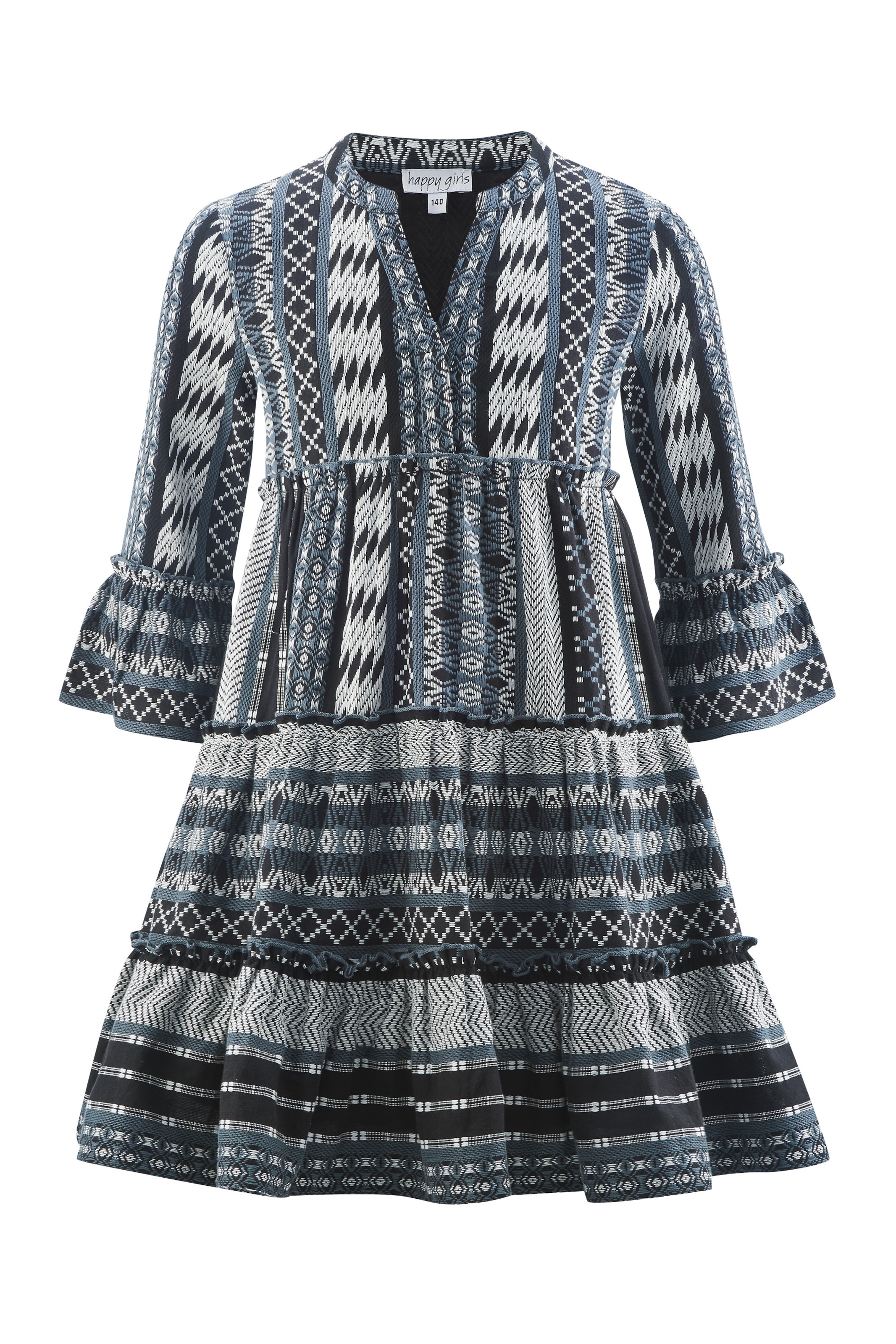 happy girlsHaljina - plava boja: prednji dio