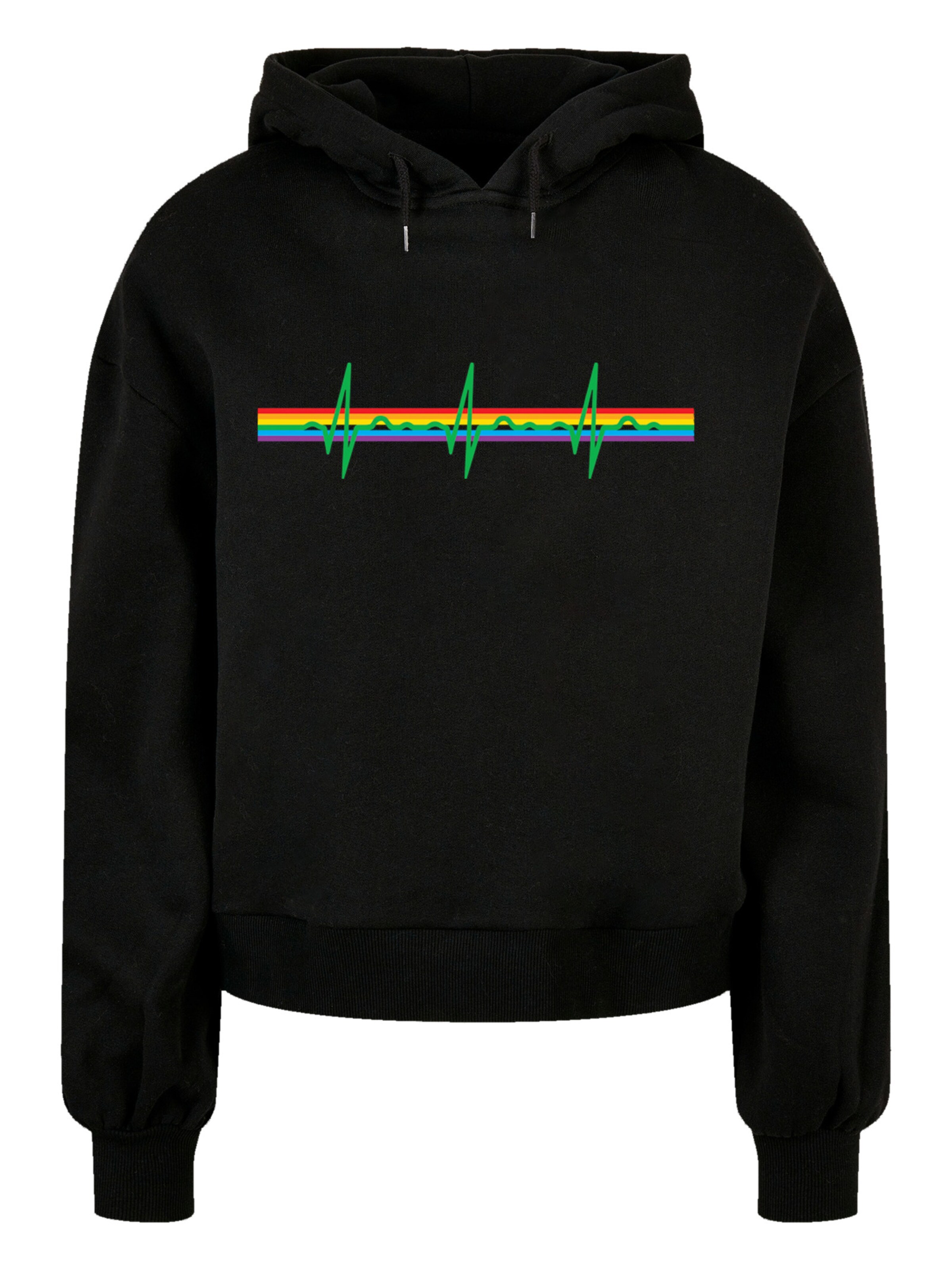 F4NT4STIC Sweatshirt 'Pink Floyd ' in Black: front