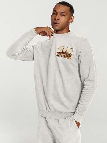 Sweat-shirt Shiwi en gris : devant