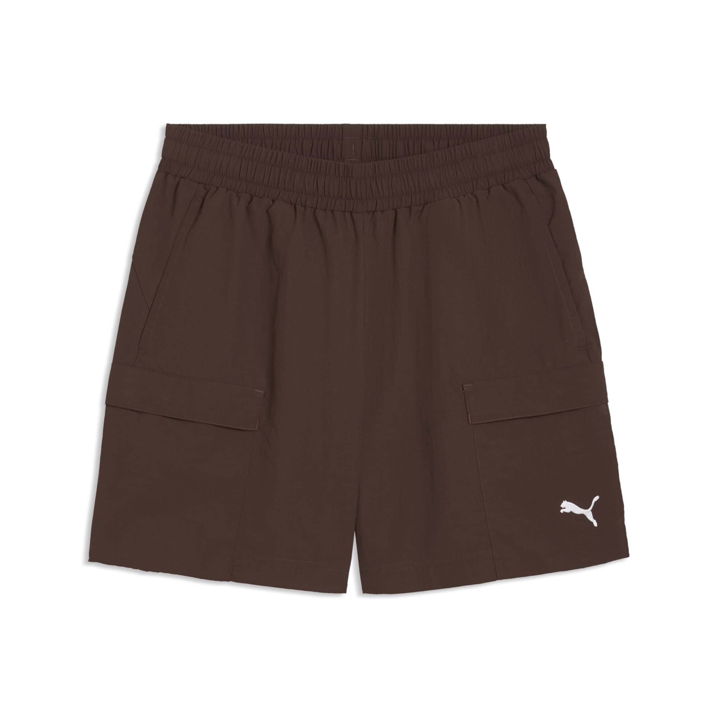 PUMA Cargo Pants 'Wardrobe Ess' in Brown: front