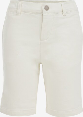 Coupe slim Pantalon WE Fashion en blanc : devant